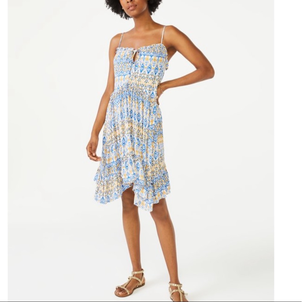 Scoop Women's Sleeveless Ruffle Hem Sundress